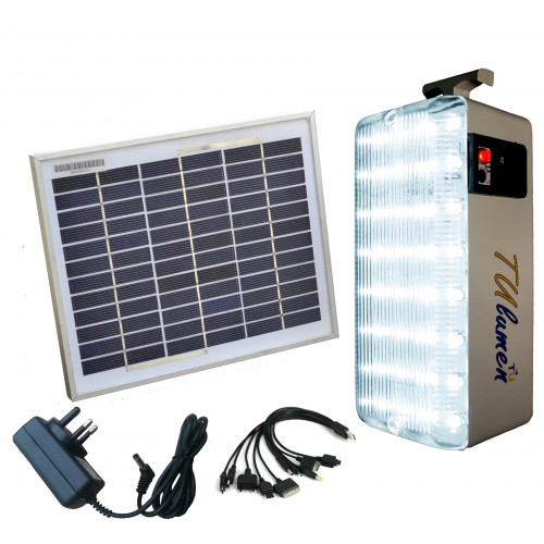 Solar Emergency LED Light With Mobile Charger